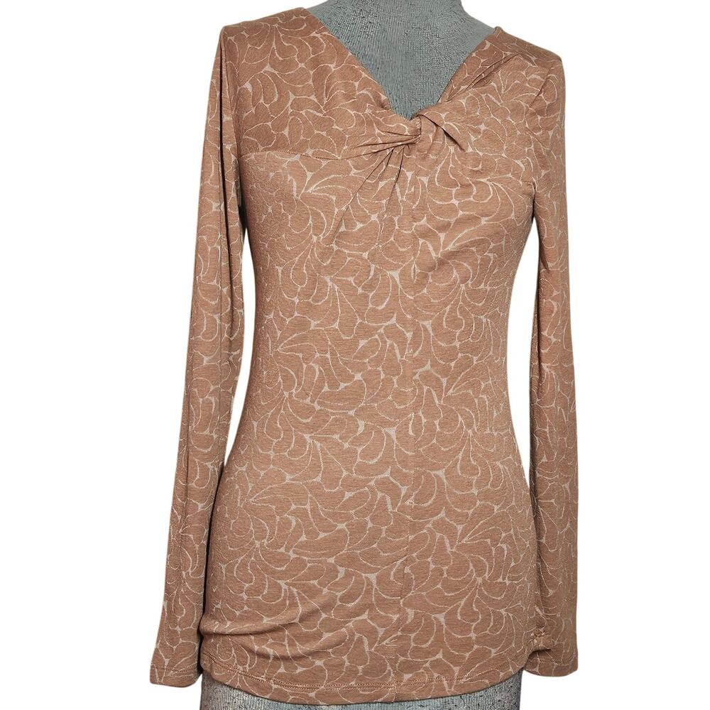 Tan Long Sleeve Top Size Small